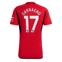 Camiseta Manchester United Alejandro Garnacho #17 Primera Equipación Replica 2023-24 mangas cortas